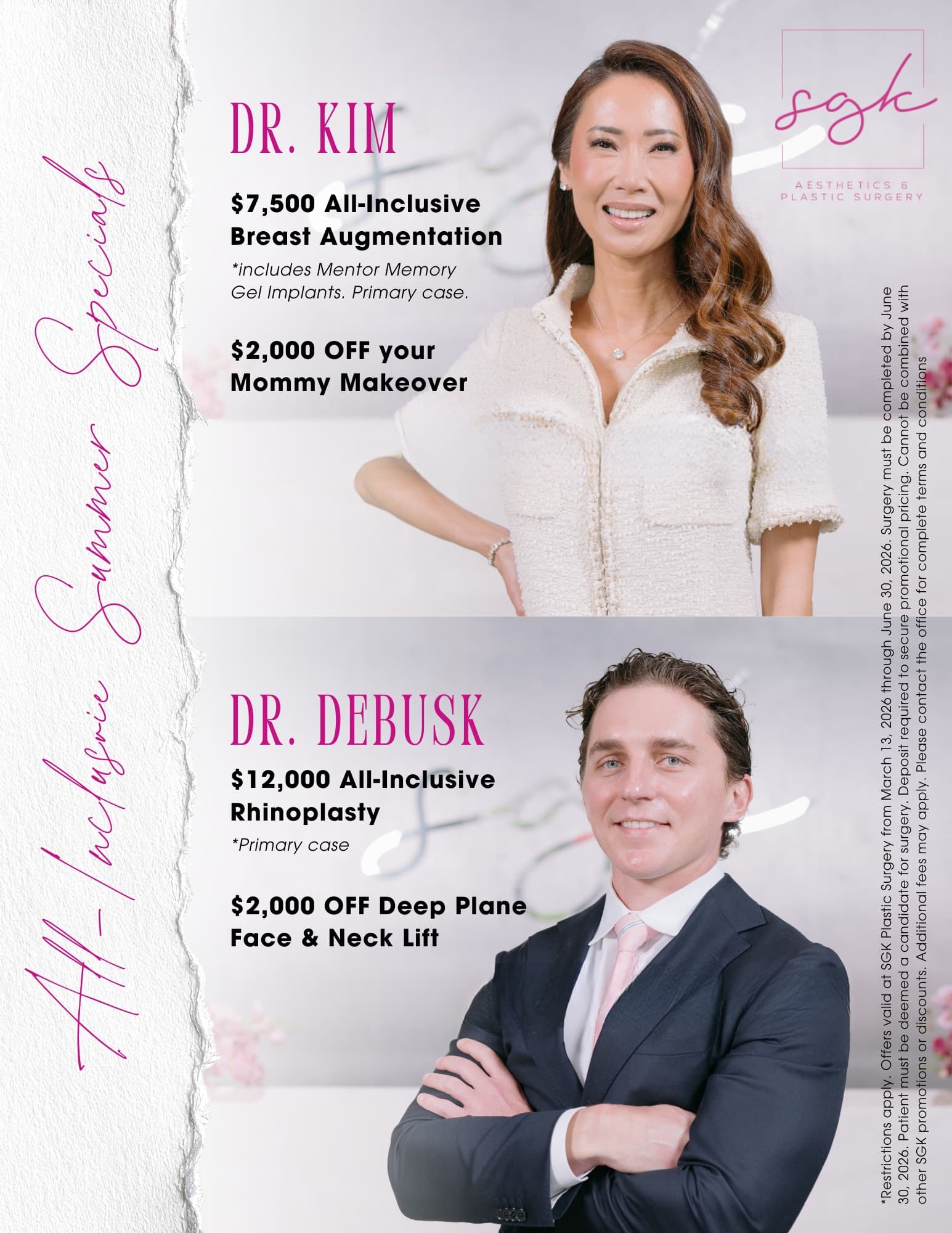 All-Inclusive Summer Specials with Dr. Kim and Dr. DeBusk