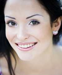 woman smiling